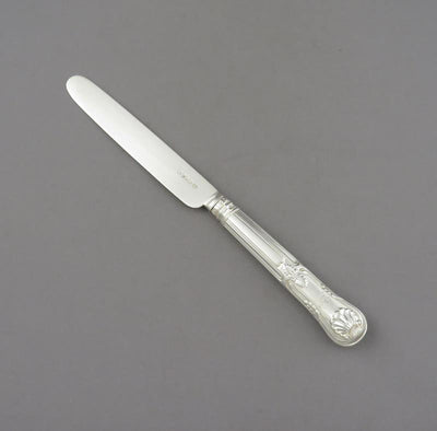 8 George IV Silver Dessert Knives Kings Pattern