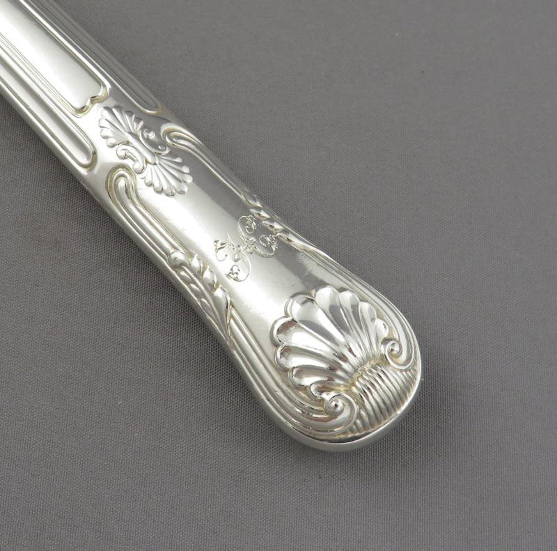 8 George IV Silver Dessert Knives Kings Pattern