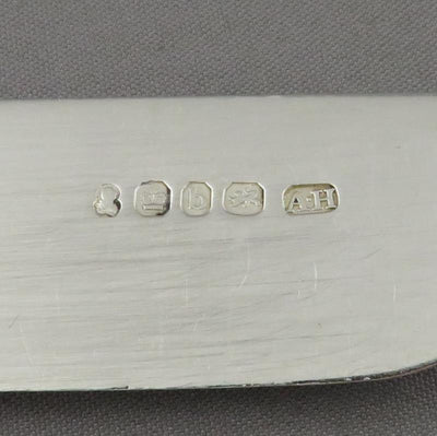 8 George IV Silver Dessert Knives Kings Pattern - JH Tee Antiques