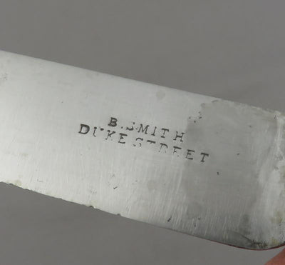 12 Victorian Silver Dessert Knives Kings Pattern - JH Tee Antiques