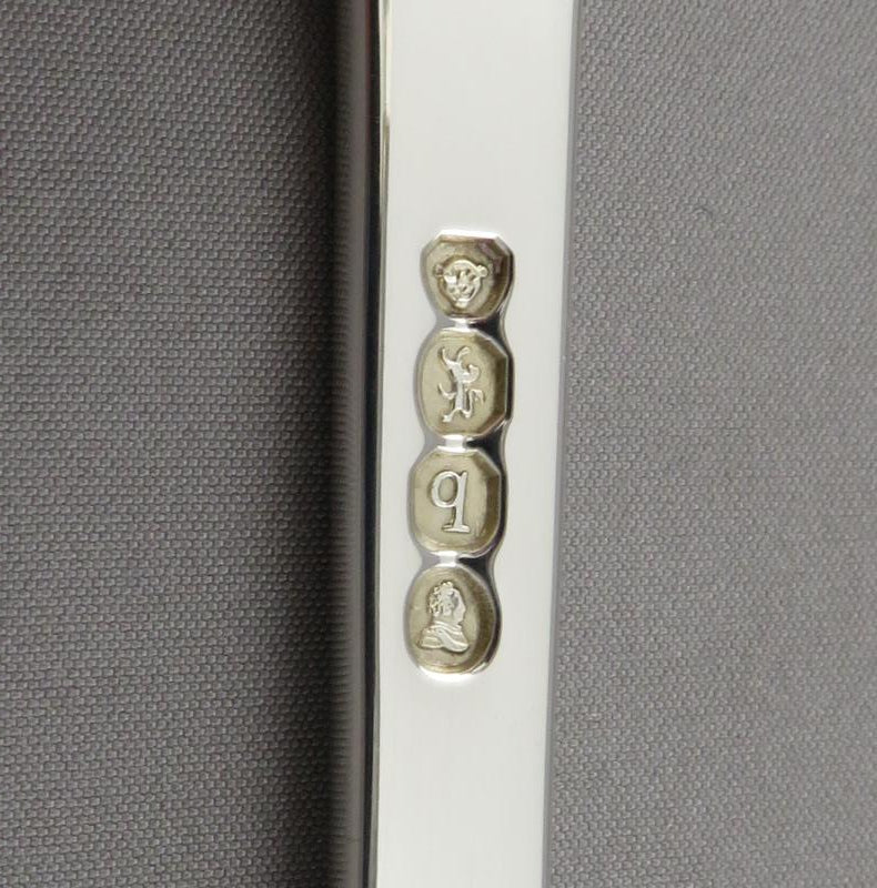 Kings Pattern Silver Asparagus Tongs - JH Tee Antiques