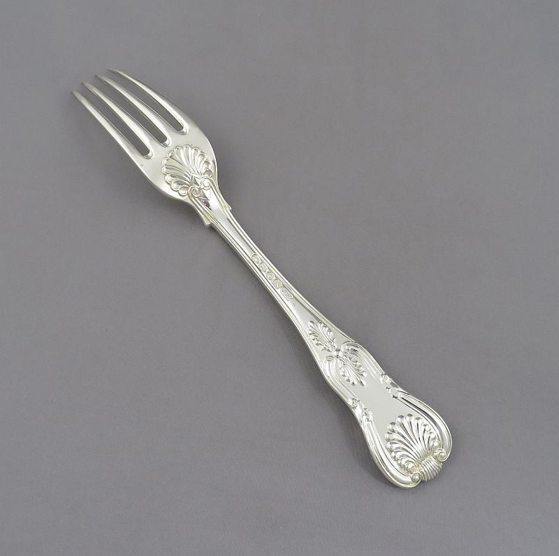Kings Pattern Silver Dinner Fork - JH Tee Antiques