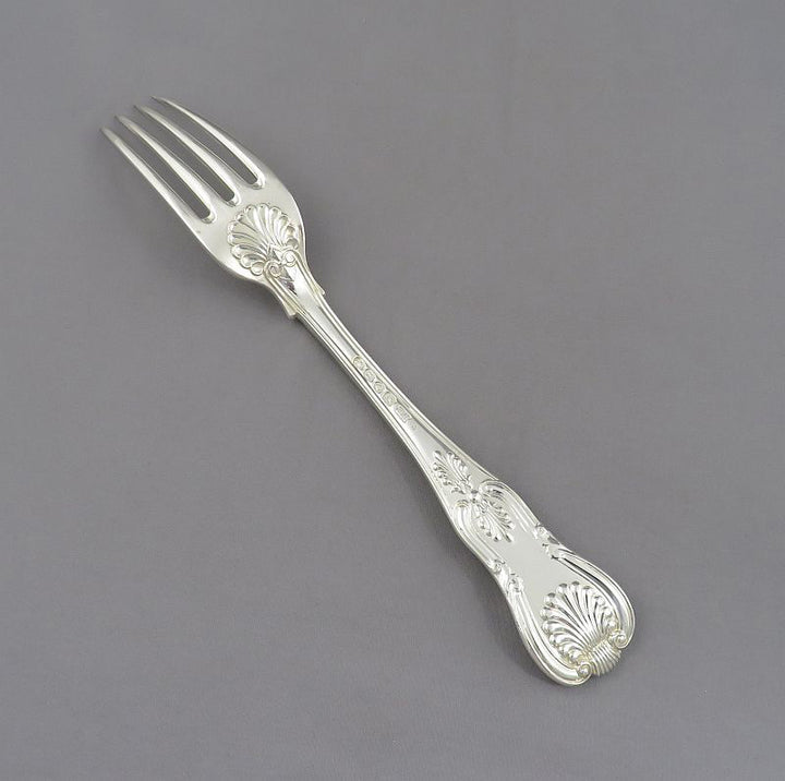 Kings Pattern Silver Dinner Fork - JH Tee Antiques