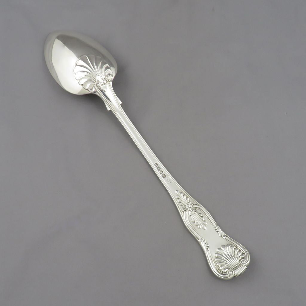 Kings Pattern Silver Stuffing Spoon - JH Tee Antiques