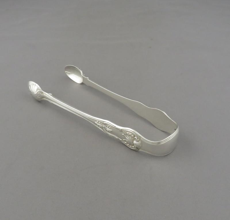 Kings Pattern Silver Sugar Tongs