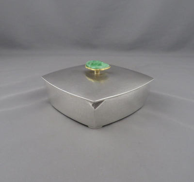 Korean Silver and Jade Jewelry Box - JH Tee Antiques