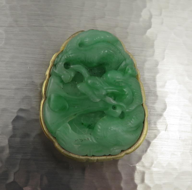 Korean Silver and Jade Jewelry Box - JH Tee Antiques
