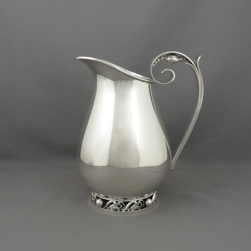 La Paglia Sterling Silver Water Pitcher - JH Tee Antiques