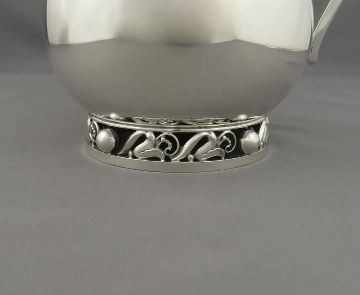 La Paglia Sterling Silver Water Pitcher - JH Tee Antiques