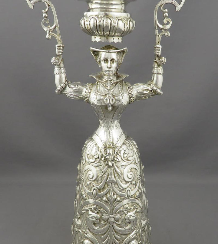 Large German Silver Wager Cup - JH Tee Antiques