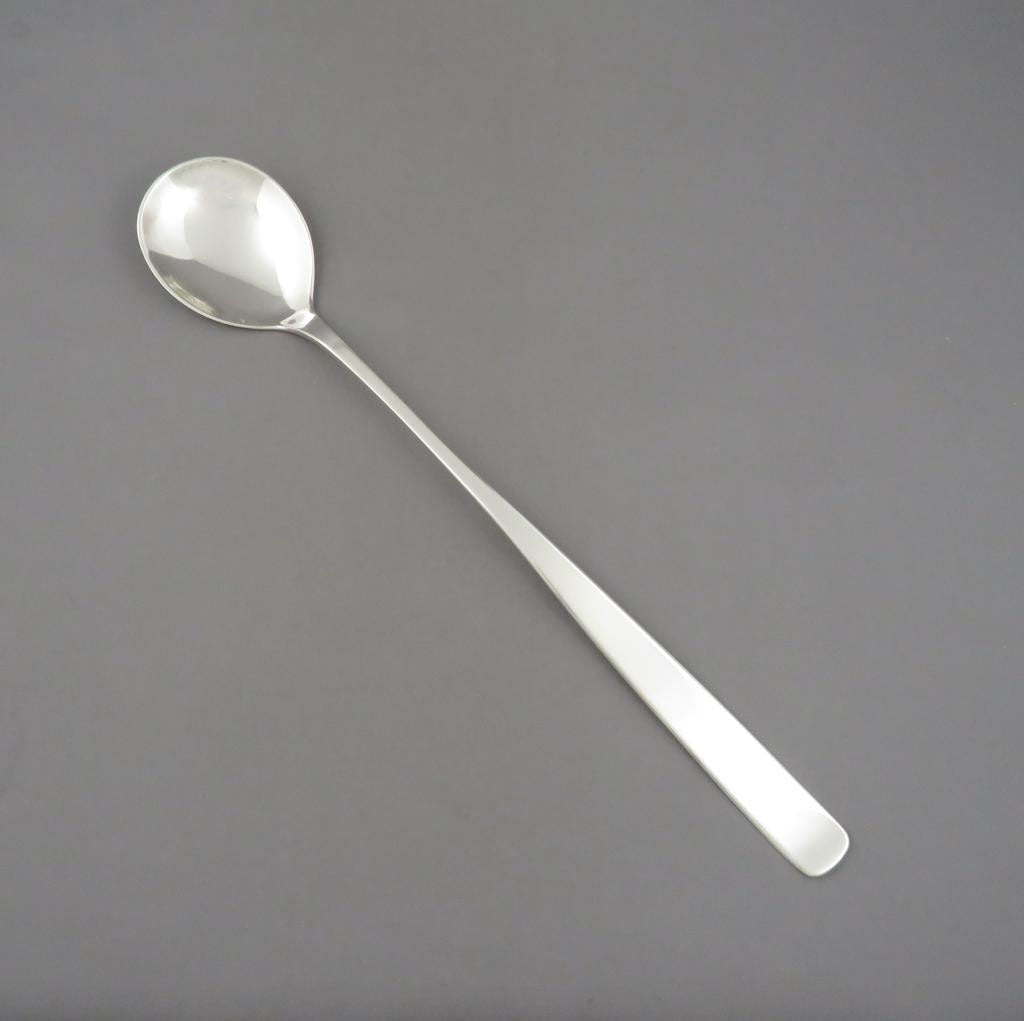 Poul Petersen Sterling Silver Serving Spoon - JH Tee Antiques