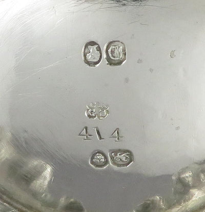 Large Victorian Silver Mustard Pot - JH Tee Antiques