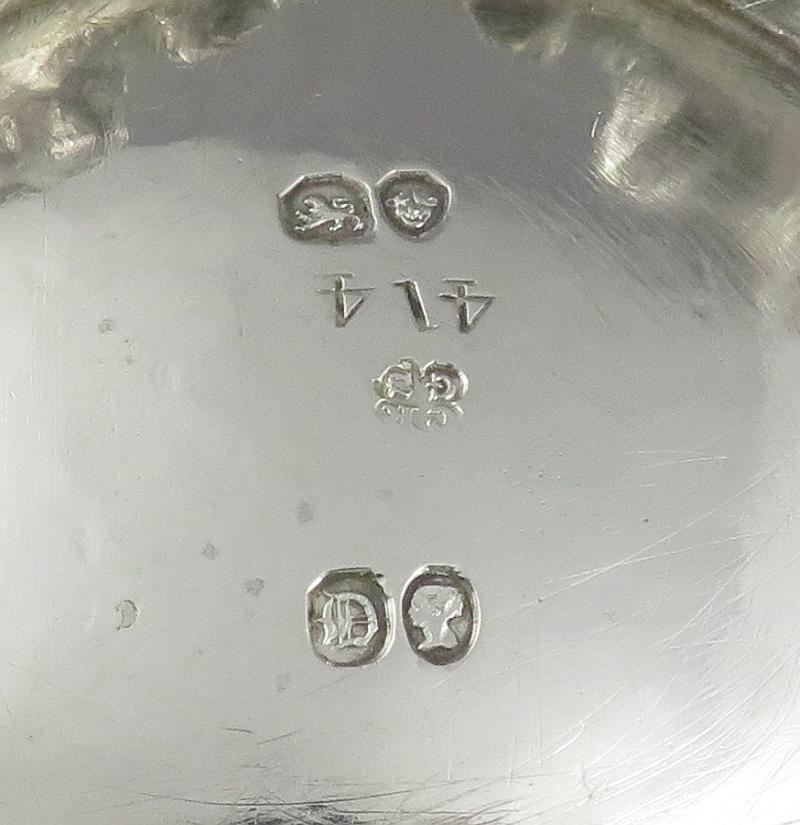 Large Victorian Silver Mustard Pot - JH Tee Antiques