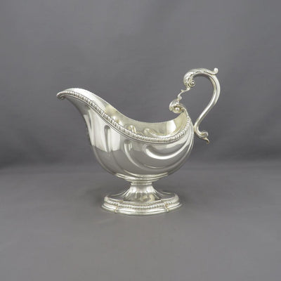 George II Silver Sauce Boat - JH Tee Antiques
