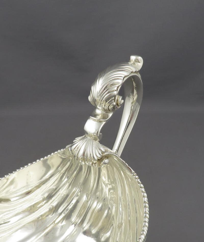 George II Silver Sauce Boat - JH Tee Antiques