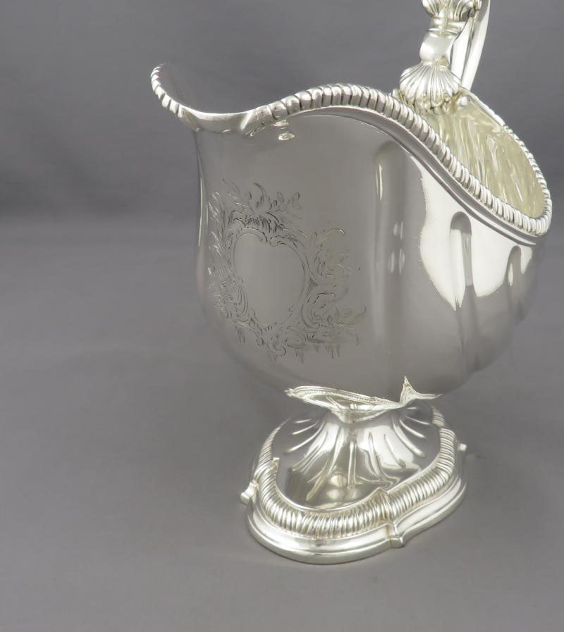 George II Silver Sauce Boat - JH Tee Antiques