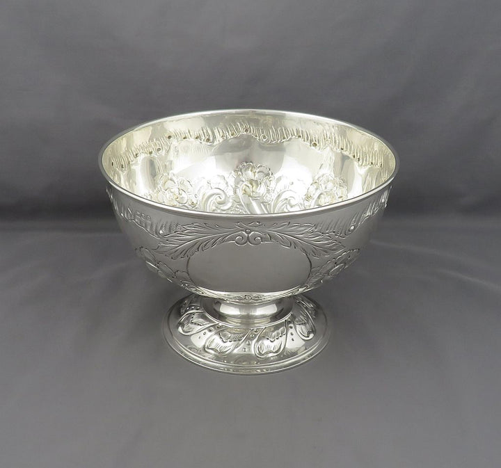 Victorian Sterling Silver Table Bowl - JH Tee Antiques