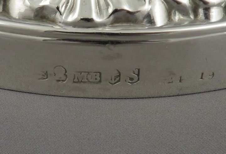 Late George III Sterling Silver Candlesticks - JH Tee Antiques