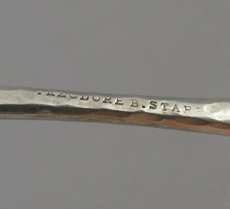 Whiting Mixed Metals Silver Sugar Tongs - JH Tee Antiques