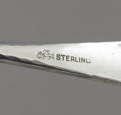 Whiting Mixed Metals Silver Sugar Tongs - JH Tee Antiques
