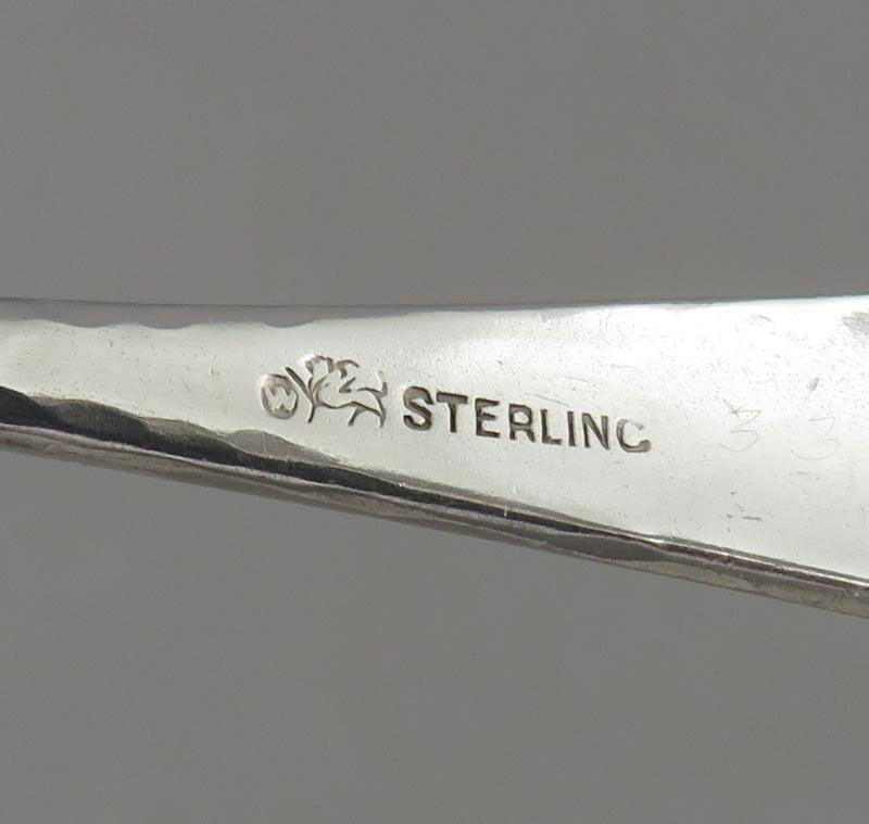 Whiting Mixed Metals Silver Sugar Tongs - JH Tee Antiques