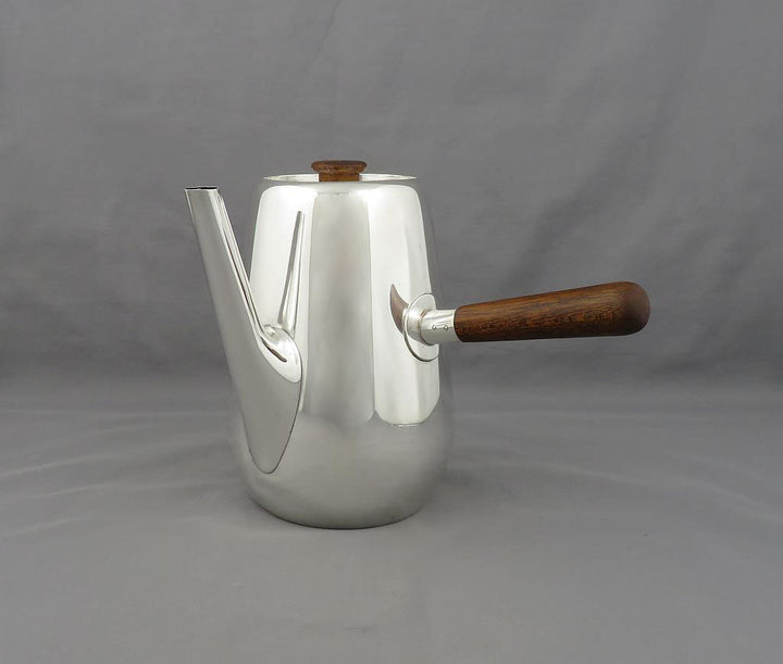 Modernist Silver Coffee Set - JH Tee Antiques