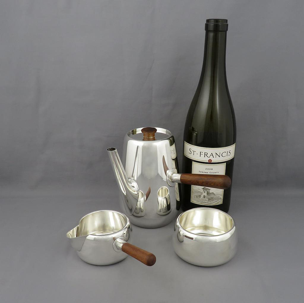Modernist Silver Coffee Set - JH Tee Antiques