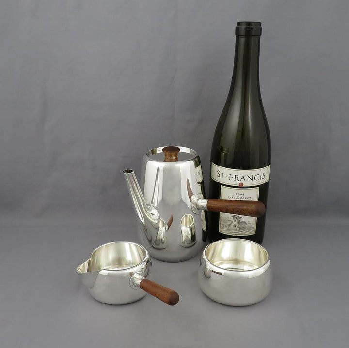 Modernist Silver Coffee Set - JH Tee Antiques