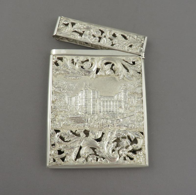 Victorian Castle Top Card Case Windsor and Kenilworth