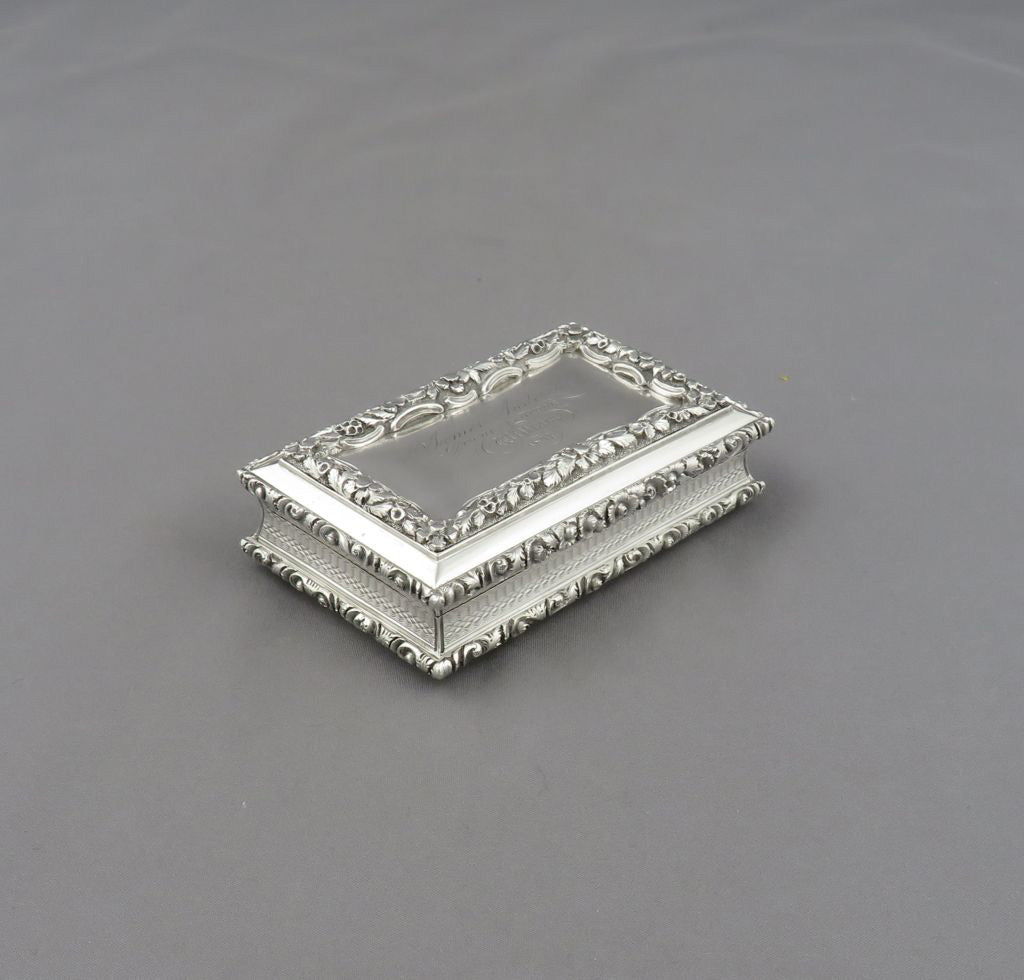 William IV Silver Snuff Box - JH Tee Antiques