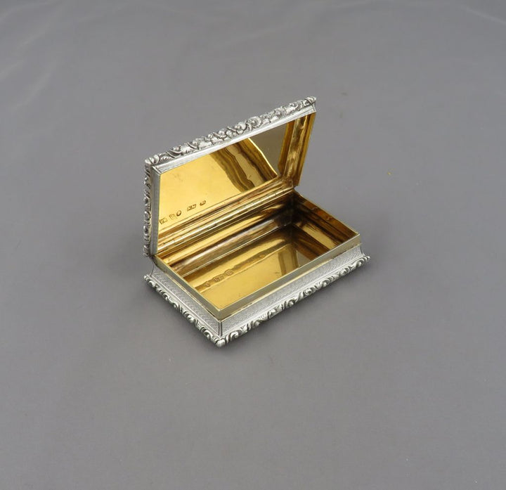 William IV Silver Snuff Box - JH Tee Antiques