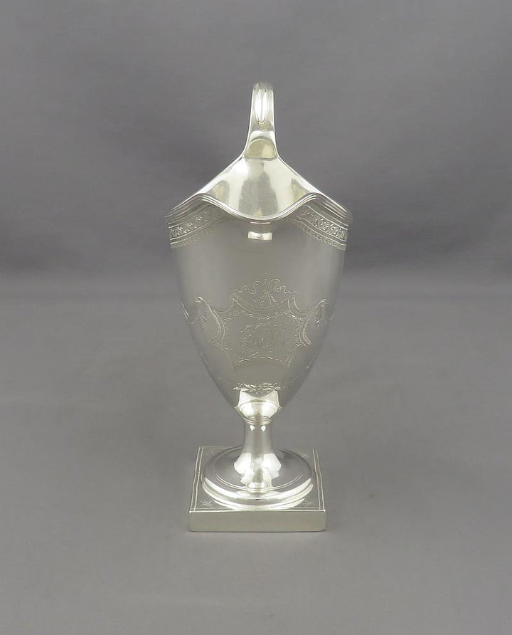Neoclassical Sterling Silver Cream Jug - JH Tee Antiques