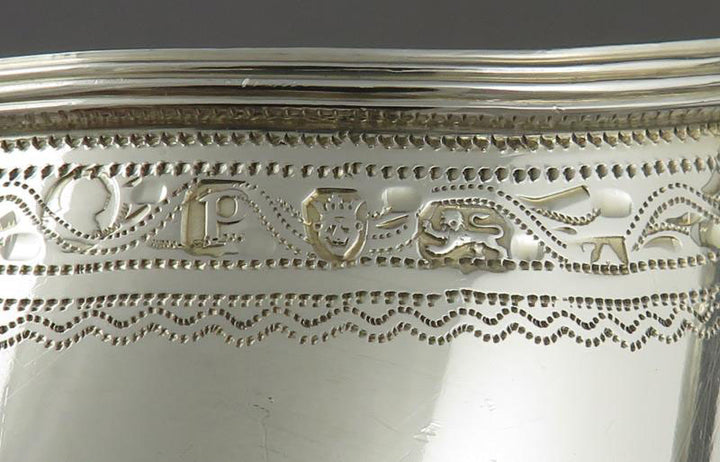 Neoclassical Sterling Silver Cream Jug - JH Tee Antiques