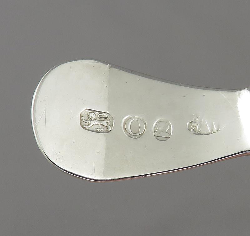 Neoclassical Silver Tea Caddy Spoon - JH Tee Antiques