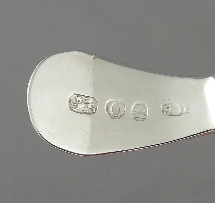 Neoclassical Silver Tea Caddy Spoon - JH Tee Antiques
