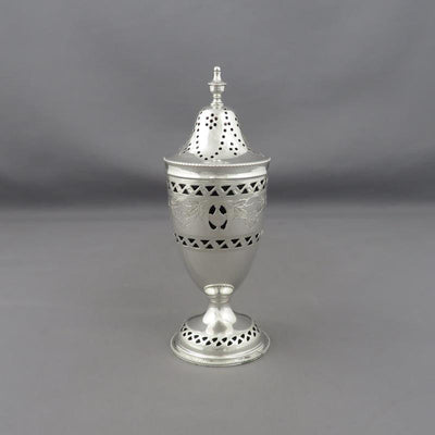 Neoclassical Style Silver Sugar Caster - JH Tee Antiques