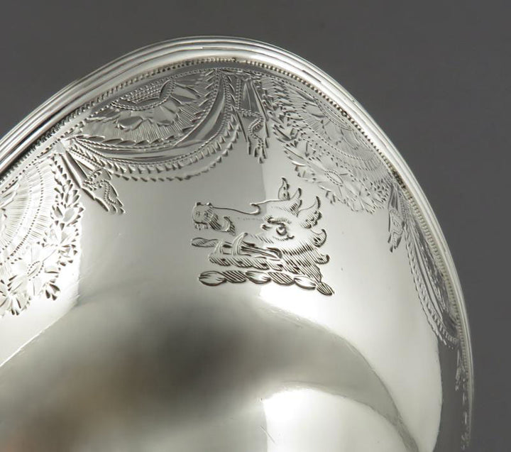 George III Silver Sugar Basket - JH Tee Antiques