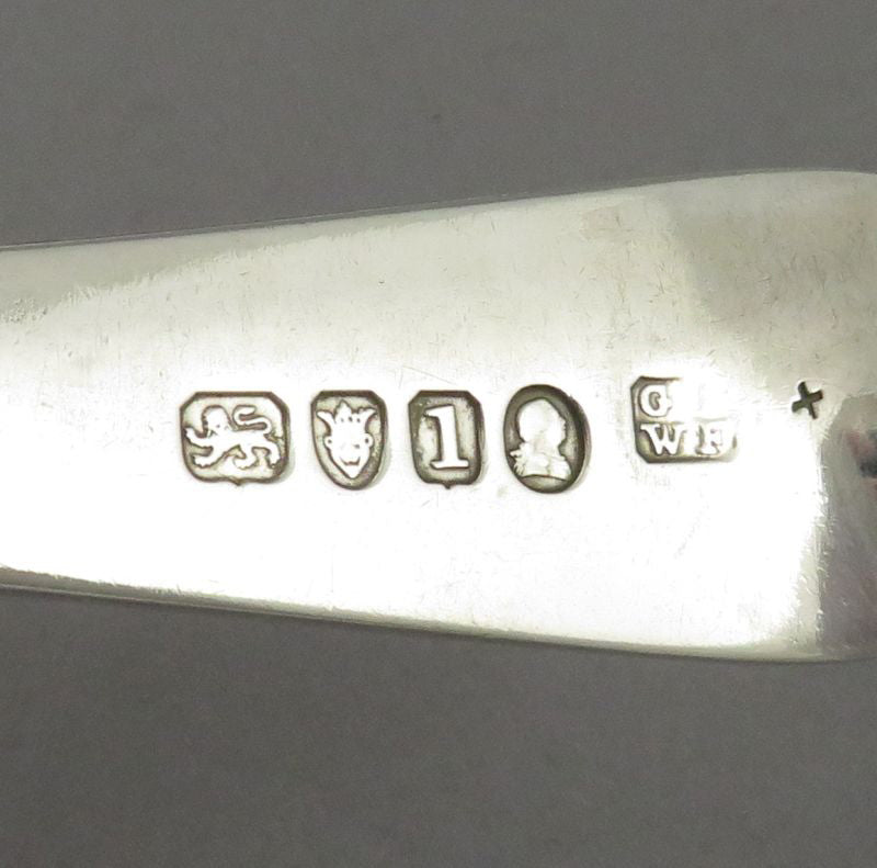 Six Old English Thread Silver Tablespoons - JH Tee Antiques