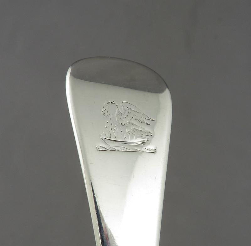 Georgian Silver Old English Pattern Fish Slice - JH Tee Antiques