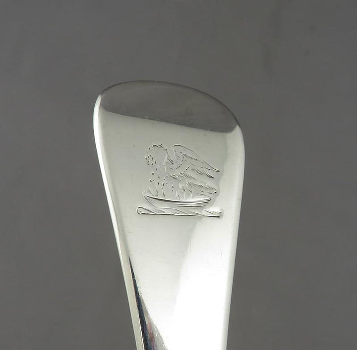Georgian Silver Old English Pattern Fish Slice - JH Tee Antiques