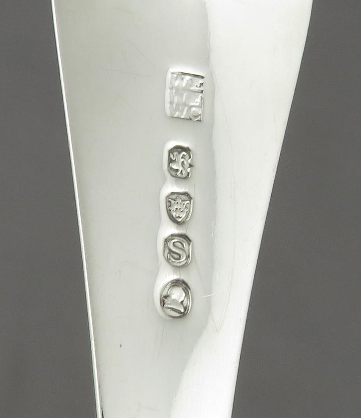 Georgian Silver Old English Pattern Fish Slice - JH Tee Antiques