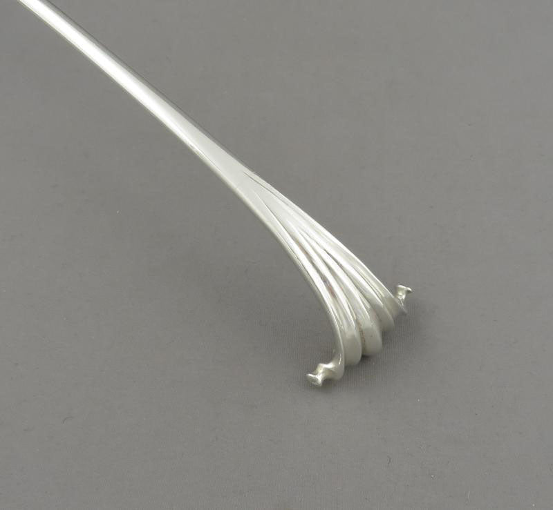 George III Onslow Pattern Silver Soup Ladle - JH Tee Antiques