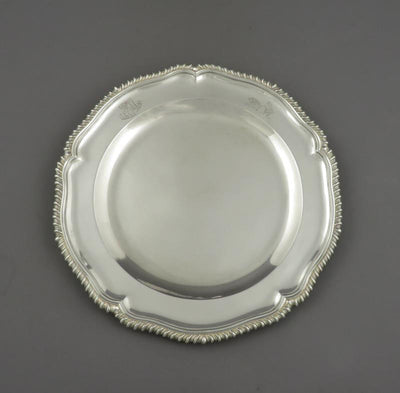 Pair of George III Silver Dinner Plates