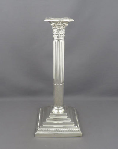 Pair of Corinthiam Column Candlesticks