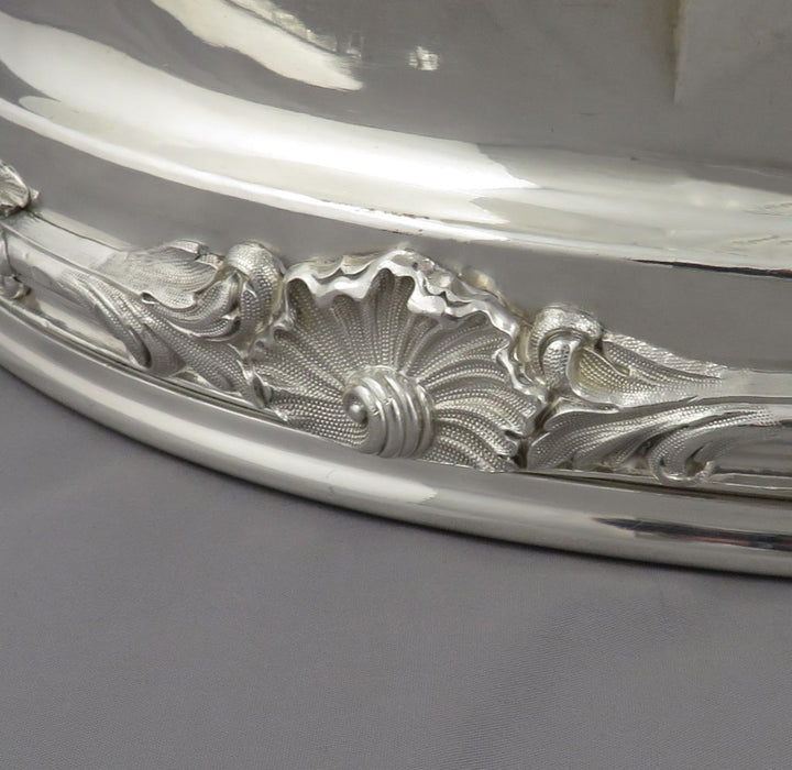 Pair of French Silver Plated Domes - JH Tee Antiques