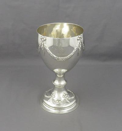 Pair of George III Sterling Silver Goblets