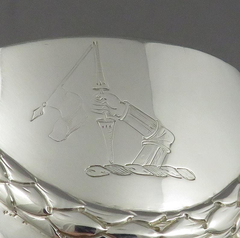 Pair of George III Sterling Silver Goblets - JH Tee Antiques
