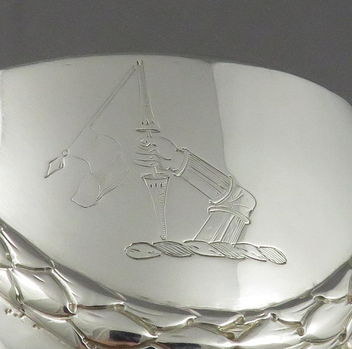 Pair of George III Sterling Silver Goblets - JH Tee Antiques