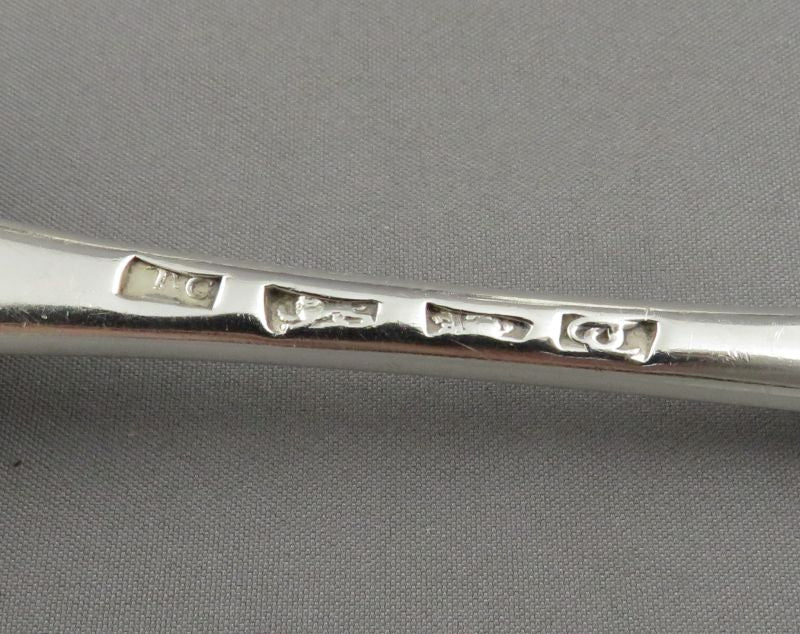 Pair of George III Silver Rat Tail Tablespoons - JH Tee Antiques