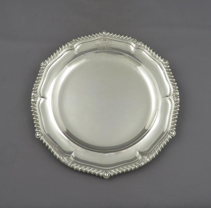 Paul Storr Silver Dinner Plate - JH Tee Antiques